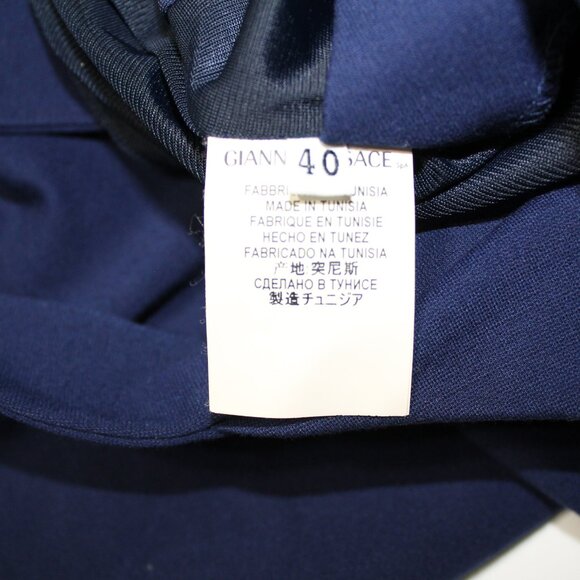 Versace Collection Draped Dress 40 US 4 / XS blue asymmetric knee length - Picture 7 of 8